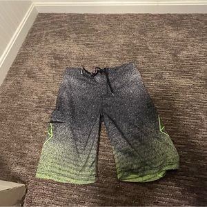 Black and green Hurley board shirts